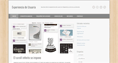 Desktop Screenshot of experienciadeusuaria.com